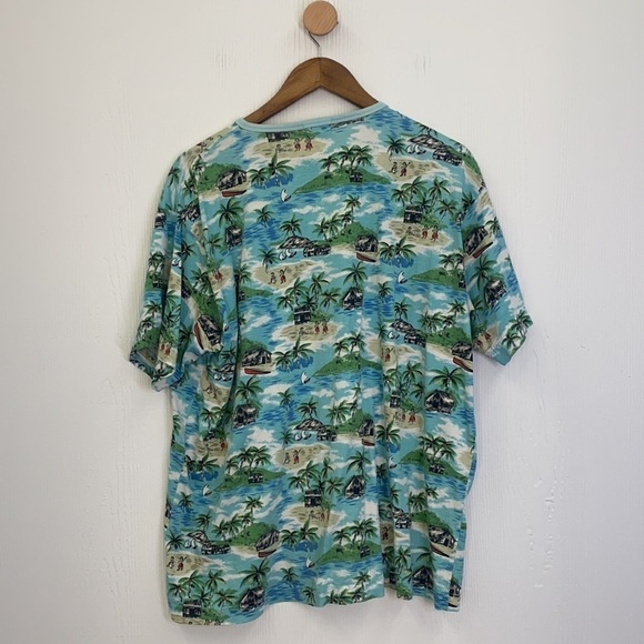 J.Crew - Vintage Palm Tree and Hula Dancer Short Sleeve Tee Shirt Size Large - Picture 10 of 10